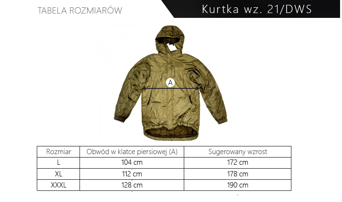 Kurtka puchowa wz. 21DWS 55IWS 103IWS NOWA (2195) Sklep NAOSTRZU.PL Kurtka puchowa wz. 21DWS 55IWS 103IWS NOWA (2195) Sklep NAOSTRZU.PL